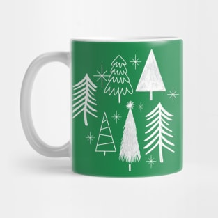 Christmas Tree Evergreen Pine Tree With Snow Mug